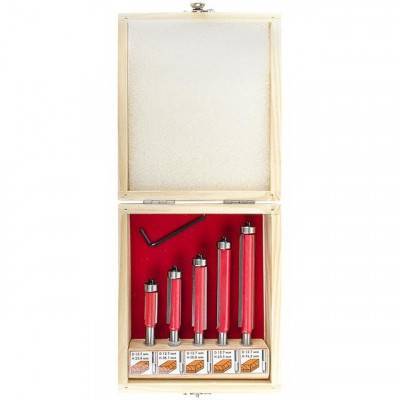 Будкрам купить Набор фрез кромочных прямых, 5 шт. INTERTOOL HT-0076 Набор фрез кромочных прямых, 5 шт. INTERTOOL HT-0076 6