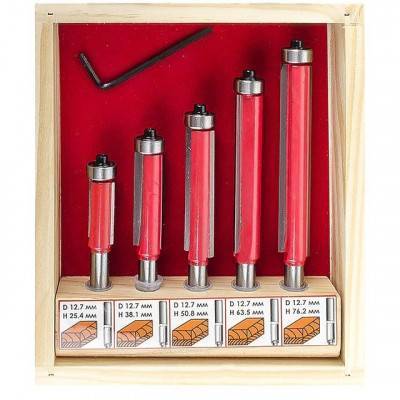 Будкрам купить Набор фрез кромочных прямых, 5 шт. INTERTOOL HT-0076 Набор фрез кромочных прямых, 5 шт. INTERTOOL HT-0076 8