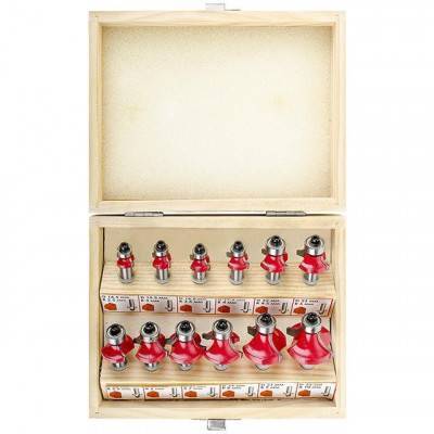 Будкрам купить Набор фрез калевочных, 12 шт. INTERTOOL HT-0077 Набор фрез калевочных, 12 шт. INTERTOOL HT-0077 5