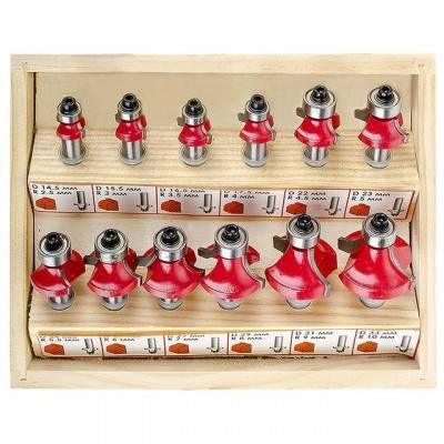 Будкрам купить Набор фрез калевочных, 12 шт. INTERTOOL HT-0077 Набор фрез калевочных, 12 шт. INTERTOOL HT-0077 7