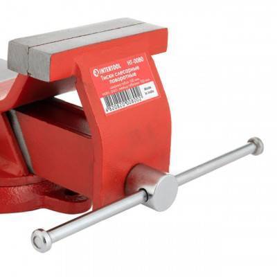 Будкрам купить Тиски слесарные поворотные 100мм эконом INTERTOOL HT-0080 Тиски слесарные поворотные 100мм эконом INTERTOOL HT-0080 5