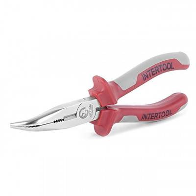 Будкрам купить Щипцы удлиненные изогнутые 160 мм ПРОФ. INTERTOOL HT-0131