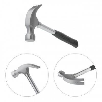 Будкрам купити Молоток столярный с гвоздодером 450г. с металлической ручкой INTERTOOL HT-0224 Молоток столярный с гвоздодером 450г. с металлической ручкой INTERTOOL HT-0224 4