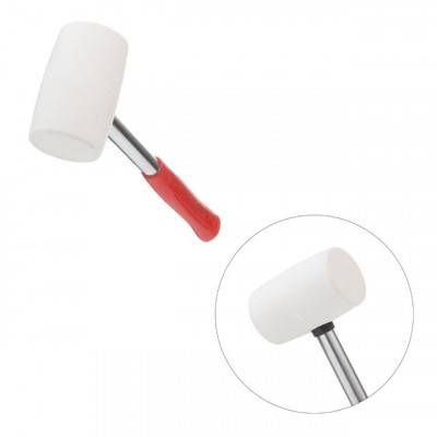 Будкрам купити Киянка резиновая 450 г. 65 мм, белая резина, металлич. ручка INTERTOOL HT-0227 Киянка резиновая 450 г. 65 мм, белая резина, металлич. ручка INTERTOOL HT-0227 4