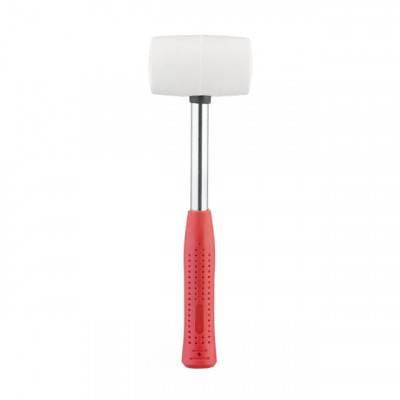 Будкрам купить Киянка резиновая 450 г. 65 мм, белая резина, металлич. ручка INTERTOOL HT-0227