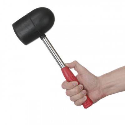 Будкрам купити Киянка резиновая 1250г, 90мм черная резина, металлическая ручка INTERTOOL HT-0228 Киянка резиновая 1250г, 90мм черная резина, металлическая ручка INTERTOOL HT-0228 5