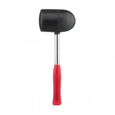 Будкрам купить Киянка резиновая 1250г, 90мм черная резина, металлическая ручка INTERTOOL HT-0228