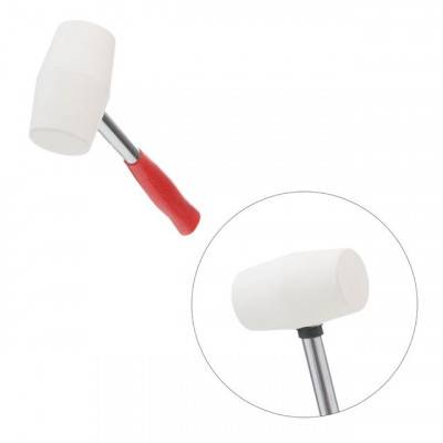 Будкрам купити Киянка резиновая 225 г. 40 мм, белая резина, металлич. ручка INTERTOOL HT-0234 Киянка резиновая 225 г. 40 мм, белая резина, металлич. ручка INTERTOOL HT-0234 4