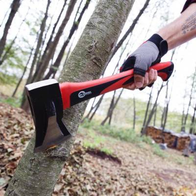 Будкрам купить Колун кованый 1000 г, ручка из фибергласса INTERTOOL HT-0274 Колун кованый 1000 г, ручка из фибергласса INTERTOOL HT-0274 4