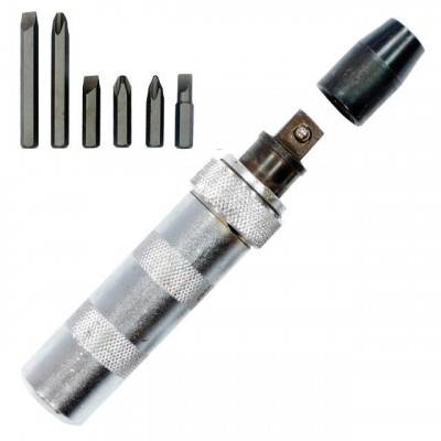 Будкрам купить Отвертка ударная с комплектом насадок 13ед. INTERTOOL HT-04310