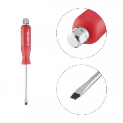 Будкрам купити Отвертка ударная SL6x100 мм, Cr-V INTERTOOL HT-0482 Отвертка ударная SL6x100 мм, Cr-V INTERTOOL HT-0482 2