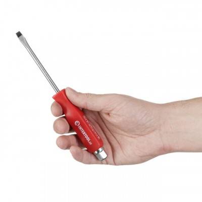 Будкрам купити Отвертка ударная SL6x100 мм, Cr-V INTERTOOL HT-0482 Отвертка ударная SL6x100 мм, Cr-V INTERTOOL HT-0482 3