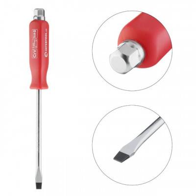 Будкрам купити Отвертка ударная SL8x150 мм, Cr-V INTERTOOL HT-0484 Отвертка ударная SL8x150 мм, Cr-V INTERTOOL HT-0484 2