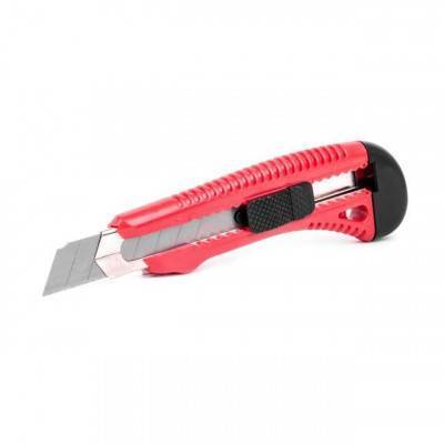 Будкрам купить Нож прорезной усиленный с отломным лезвием 18 мм INTERTOOL HT-0501