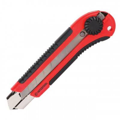 Будкрам купить Нож с металлической направляющей 25 мм INTERTOOL HT-0526 Нож с металлической направляющей 25 мм INTERTOOL HT-0526 2