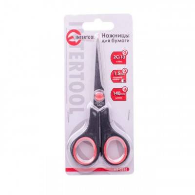 Будкрам купить Ножницы для бумаги 140 мм INTERTOOL HT-0581