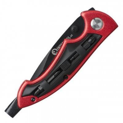 Будкрам купить Нож складной 206 мм, ручка алюминий + пластик, 4 отверточные насадки. INTERTOOL HT-0592 Нож складной 206 мм, ручка алюминий + пластик, 4 отверточные насадки. INTERTOOL HT-0592 5