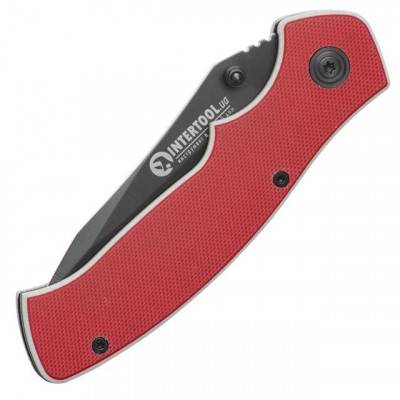 Будкрам купити Нож складной 194 мм, ручка с металлическими вставками. INTERTOOL HT-0595 Нож складной 194 мм, ручка с металлическими вставками. INTERTOOL HT-0595 2