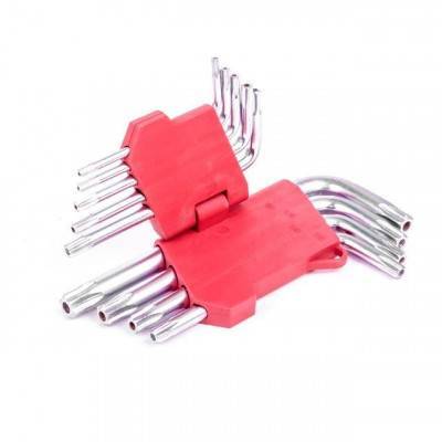 Будкрам купить Набор Г-образных ключей TORX с отверстием 9 шт., Т10-Т50, Cr-V INTERTOOL HT-0604 Набор Г-образных ключей TORX с отверстием 9 шт., Т10-Т50, Cr-V INTERTOOL HT-0604 2