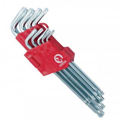 Будкрам купить Набор Г-образных ключей TORX 9 шт, Т10-Т50, Cr-V, Big INTERTOOL HT-0608