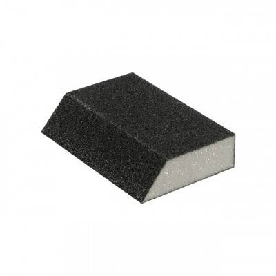 Будкрам купити Губка для шлифования трапеция 110*75*54*25 мм, оксид алюминия К60 INTERTOOL HT-0806