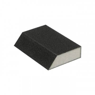 Будкрам купити Губка для шлифования трапеция 110*75*54*25 мм, оксид алюминия К240 INTERTOOL HT-0824
