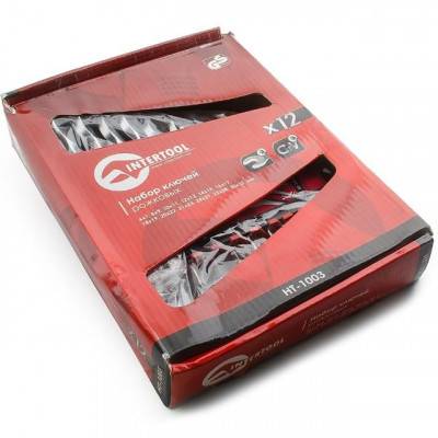 Будкрам купить Набор рожковых ключей 12 шт., 6-32 мм Cr.-V. INTERTOOL HT-1003 Набор рожковых ключей 12 шт., 6-32 мм Cr.-V. INTERTOOL HT-1003 6