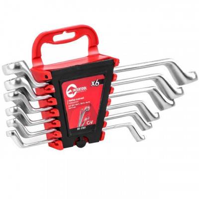 Будкрам купить Набор накидных ключей 6 шт., 6-17 мм Cr-V INTERTOOL HT-1101 Набор накидных ключей 6 шт., 6-17 мм Cr-V INTERTOOL HT-1101 2