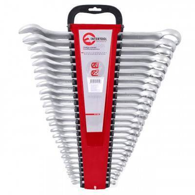 Будкрам купити Набор ключей комбинированных 25 ед., 6-32 мм Cr-V INTERTOOL HT-1205