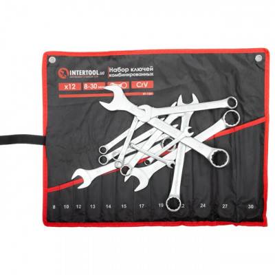 Будкрам купити Набор ключей комбинированных 12ед., 8-30мм Cr-V INTERTOOL HT-1251 Набор ключей комбинированных 12ед., 8-30мм Cr-V INTERTOOL HT-1251 4