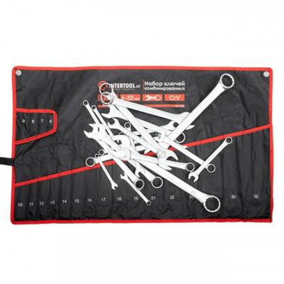 Будкрам купити Набор ключей комбинированных 20ед., 6-32мм Cr-V INTERTOOL HT-1253 Набор ключей комбинированных 20ед., 6-32мм Cr-V INTERTOOL HT-1253 4