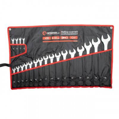 Будкрам купити Набор ключей комбинированных 20ед., 6-32мм Cr-V INTERTOOL HT-1253