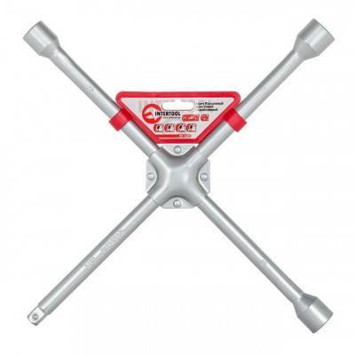 Будкрам купить Ключ баллонный крестовой 16" x 406 мм, D=16 мм, 17; 19; 21; 1/2" профессионал INTERTOOL HT-1603
