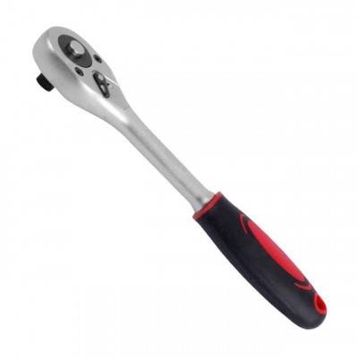 Будкрам купити Рукоятка с храповым механизмом на 24 зуба 3/8'', Cr-v INTERTOOL HT-2105