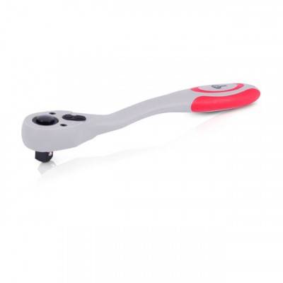 Будкрам купити Рукоятка с храповым механизмом на 72 зуба 1/4" изогнутая Cr-v(Professional) INTERTOOL HT-2107