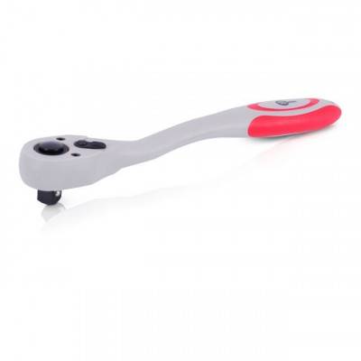 Будкрам купити Рукоятка с храповым механизмом на 72 зуба 3/8" изогнутая Cr-v(Professional) INTERTOOL HT-2108