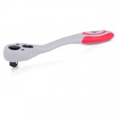 Будкрам купити Рукоятка с храповым механизмом на 72 зуба 1/2" изогнутая Cr-v (Professional) INTERTOOL HT-2109