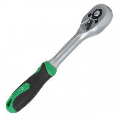 Будкрам купить Рукоятка с храповым механизмом на 72 зуба 1/4", Cr-v. INTERTOOL HT-2124