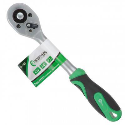 Будкрам купить Рукоятка с храповым механизмом на 72 зуба 3/8", Cr-v. INTERTOOL HT-2125 Рукоятка с храповым механизмом на 72 зуба 3/8", Cr-v. INTERTOOL HT-2125 2