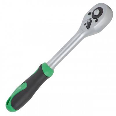 Будкрам купити Рукоятка с храповым механизмом на 72 зуба 3/8", Cr-v. INTERTOOL HT-2125