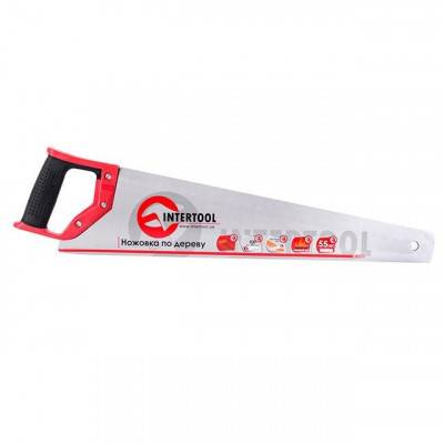 Будкрам купить Ножовка по дереву с каленым зубом 500 мм, 55 HRC INTERTOOL HT-3103