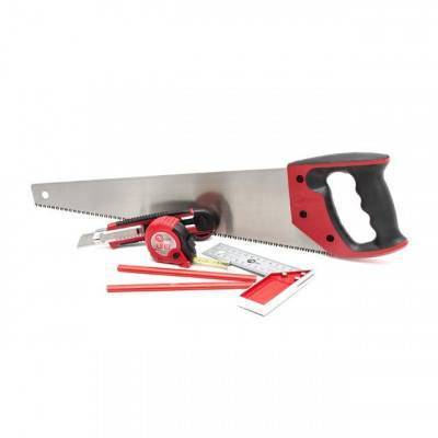 Будкрам купить Набор инструмента столярный 6 ед. (ножовка, нож, карандаши, рулетка, угольник) INTERTOOL HT-3157 Набор инструмента столярный 6 ед. (ножовка, нож, карандаши, рулетка, угольник) INTERTOOL HT-3157 3
