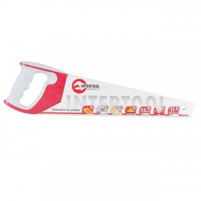 Будкрам купити Ножовка по дереву 400 мм с каленым зубом, 3-ая заточка 11 зуб.x1" INTERTOOL HT-3161 Ножовка по дереву 400 мм с каленым зубом, 3-ая заточка 11 зуб.x1" INTERTOOL HT-3161 4