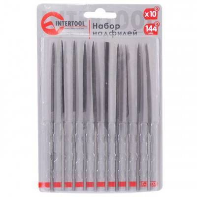 Будкрам купить Набор надфилей 10 шт., 140 мм, без ручек INTERTOOL HT-3707