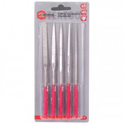 Будкрам купить Набор алмазных надфилей 5 шт., 140 мм INTERTOOL HT-3709