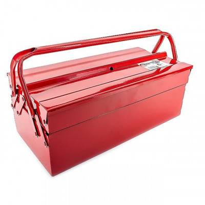 Будкрам купить Ящик для инструментов металлический 450 мм, 3 секции INTERTOOL HT-5043 Ящик для инструментов металлический 450 мм, 3 секции INTERTOOL HT-5043 2