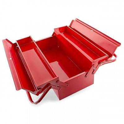 Будкрам купить Ящик для инструментов металлический 450 мм, 3 секции INTERTOOL HT-5043 Ящик для инструментов металлический 450 мм, 3 секции INTERTOOL HT-5043 4