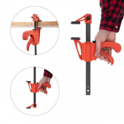 Будкрам купить Струбцина автомат 150x60 мм INTERTOOL HT-6020 Струбцина автомат 150x60 мм INTERTOOL HT-6020 3