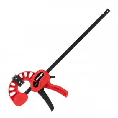 Будкрам купити Струбцина автомат 300*60мм, усилие зажима до 70 кг INTERTOOL HT-6130