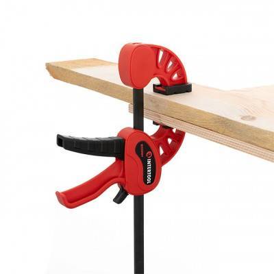 Будкрам купити Струбцина автомат 450*60мм, усилие зажима до 70 кг INTERTOOL HT-6145 Струбцина автомат 450*60мм, усилие зажима до 70 кг INTERTOOL HT-6145 3